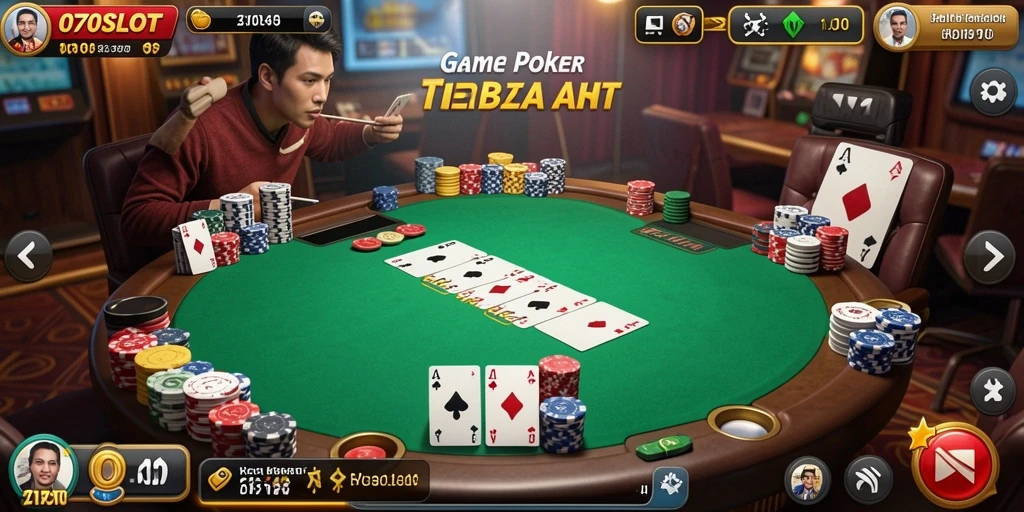 Tampilan gameplay Poker yang menarik di 070SLOT.