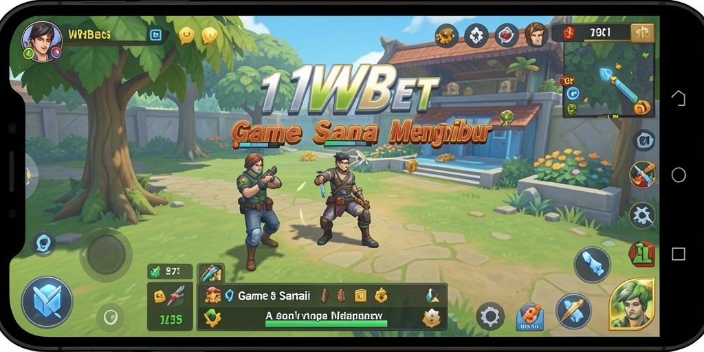 Tampilan gameplay 11WBET yang penuh warna dan seru.