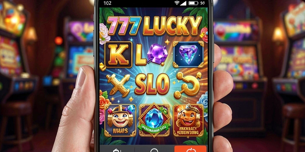 Tangkapan layar menggambarkan gameplay Slot yang mendebarkan di 777LUCKY.