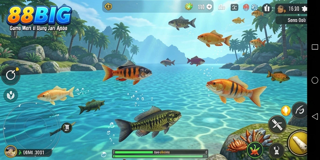 Tampilan gameplay menakjubkan dari game Fishing 88BIG.