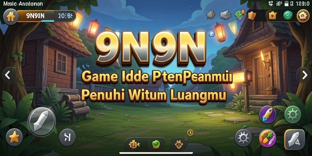 Gameplay santai dan menghibur di 9N9N yang penuh warna.