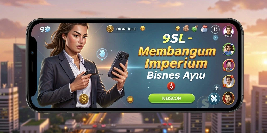 Screenshot gameplay 9SL menampilkan manajemen bisnis yang menarik.