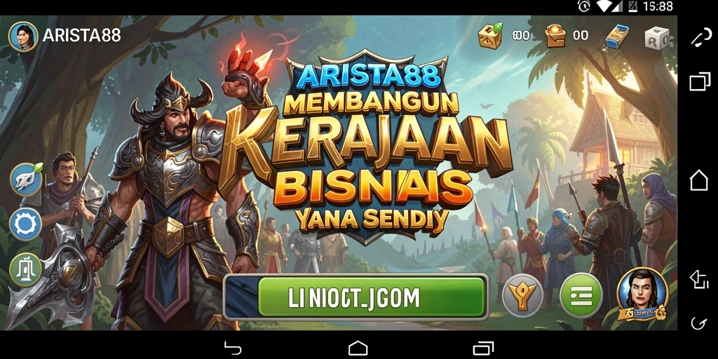 Tampilan gameplay yang menarik dari ARISTA88 saat membangun imperium bisnis.