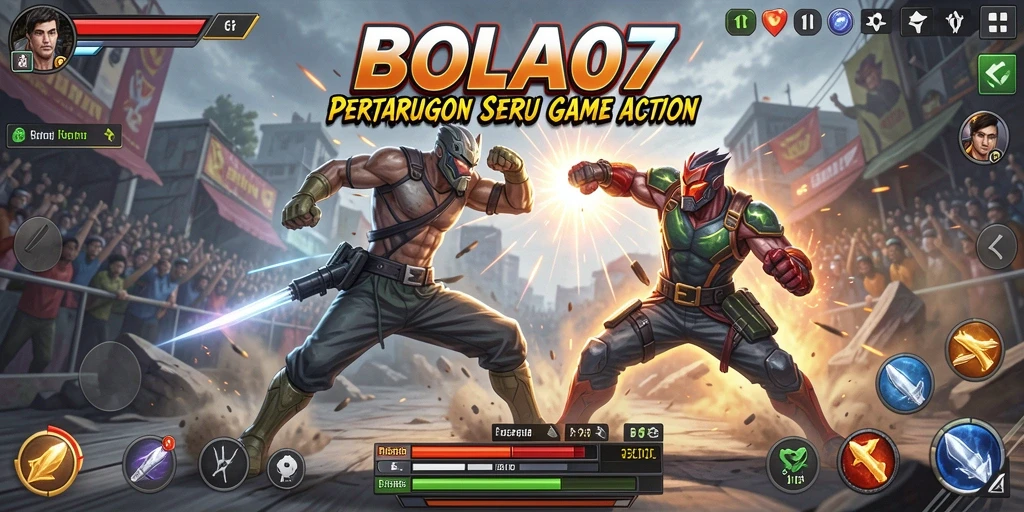 Tampilan gameplay BOLA07 yang penuh aksi dan seru.