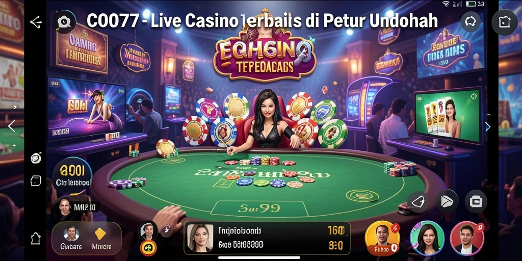 Screenshot gameplay C0077 yang mendebarkan di Live Casino.