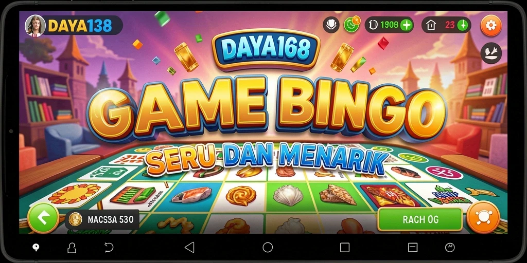 Tangkapan layar gameplay DAYA138 menunjukkan aksi Bingo yang seru dan interaktif.