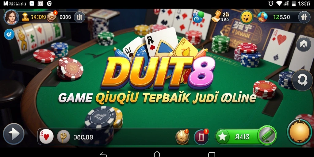 Tampilan menarik dalam permainan QiuQiu di DUIT8.
