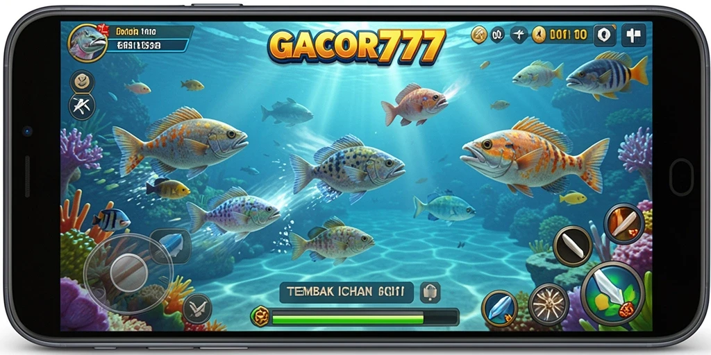 Screenshot gameplay GACOR777 yang menampilkan pengalaman Tembak Ikan yang seru.