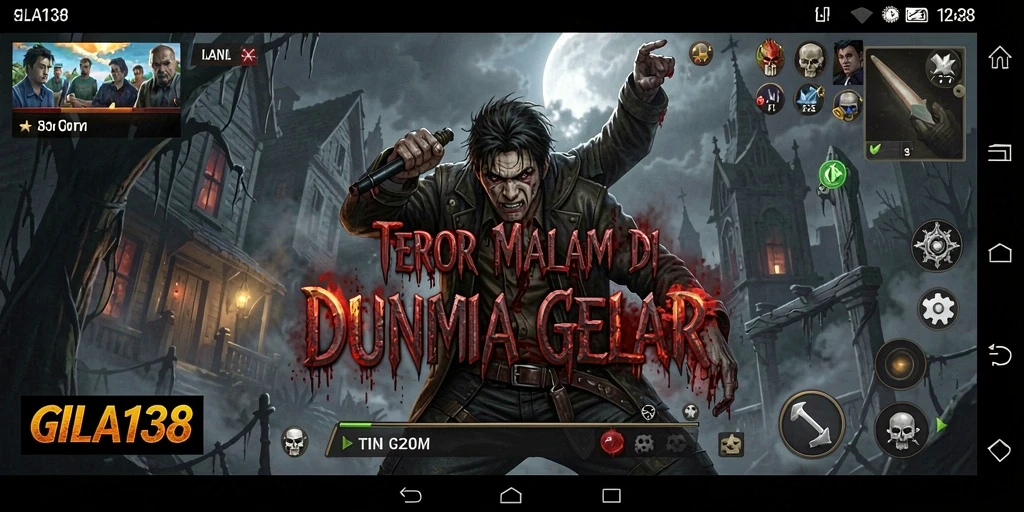 Screenshoot GILA138 menampilkan adegan mencekam di kegelapan.