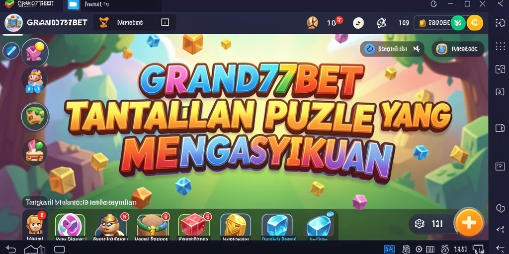 Gameplay menarik GRAND77BET dengan tantangan Puzzle menyenangkan.