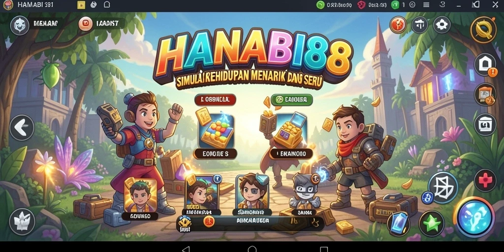 Tampilan gameplay seru dan menarik dari HANABI88.