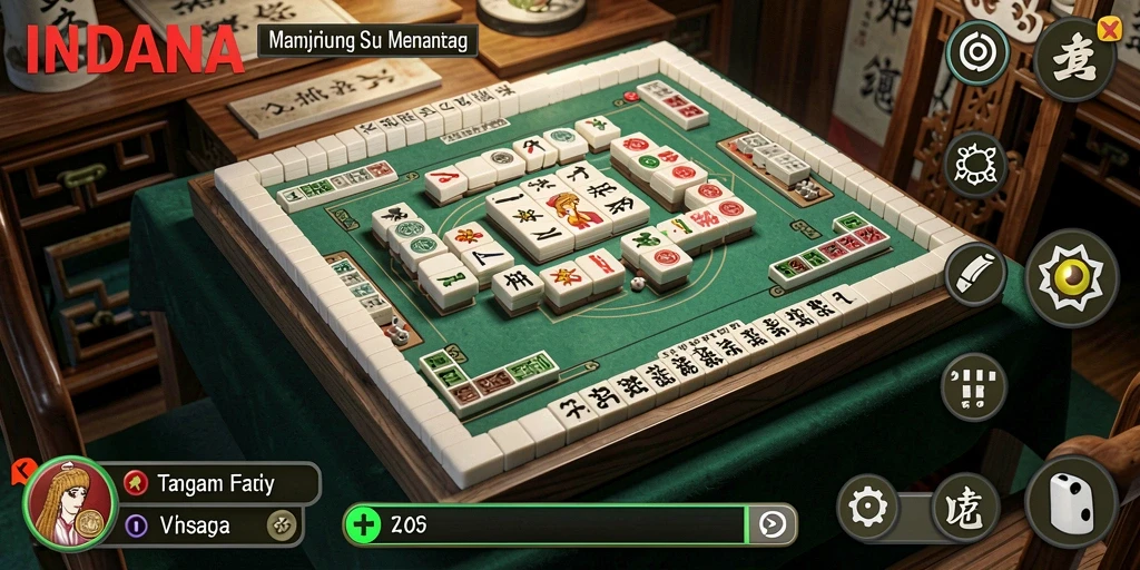 Gameplay Mahjong yang menarik dan seru dengan grafis yang menawan.