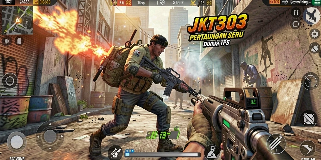Tampilan seru dari pertempuran di JKT303 yang penuh aksi.