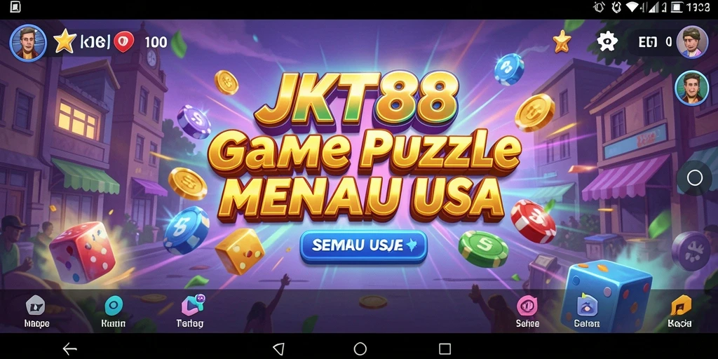 Screenshot gameplay JKT88 menampilkan tantangan puzzle yang menarik.