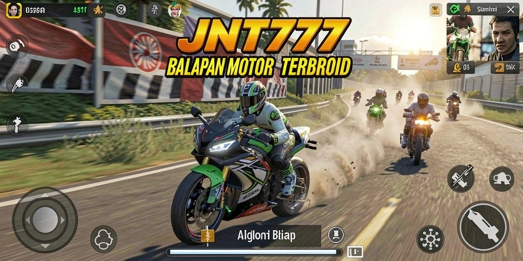 Gameplay mendebarkan di <strong>JNT777</strong> dengan balapan motor yang seru.