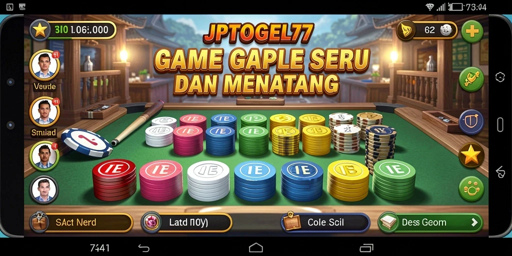 Gameplay seru permainan Gaple di JPTOGEL77.