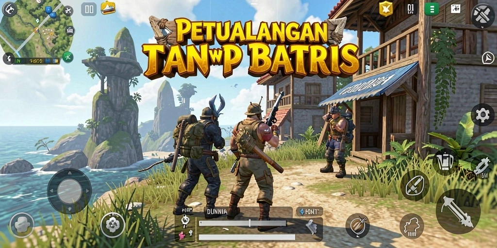 Tampilan gameplay KAKRP yang menakjubkan di dunia terbuka.