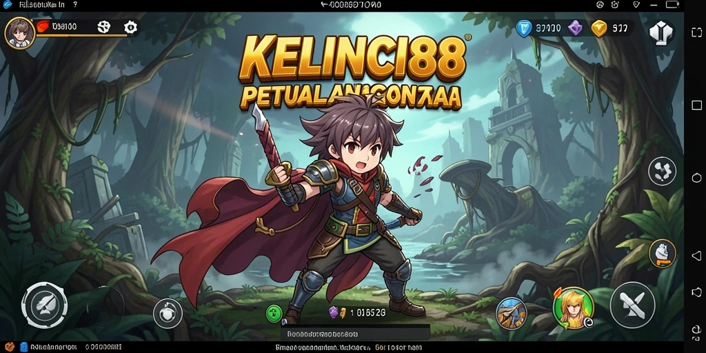 Screenshot gameplay KELINCI88 menampilkan pertarungan seru dan karakter Anime.