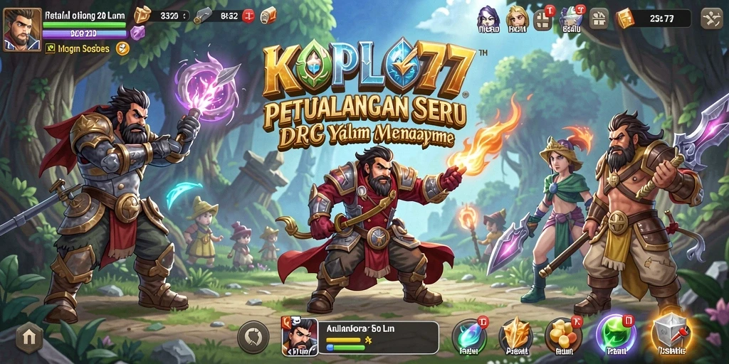 Gameplay RPG KOPLO77 yang penuh aksi dan strategi.