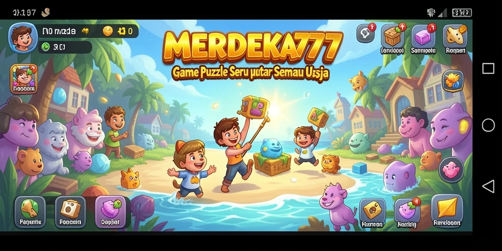 Gameplay MERDEKA777 yang seru dengan teka-teki yang menantang.