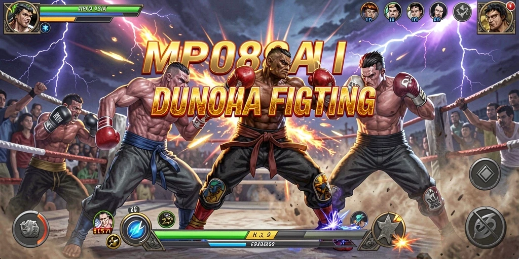 Tampilan penuh aksi dari gameplay Fighting MPO88ASIA.