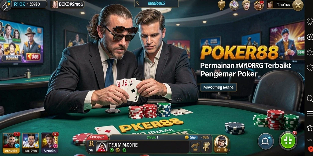 Screenshot POKER88 menampilkan aksi seru permainan poker MMORPG.