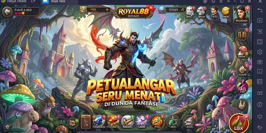Tampilan gameplay <strong>ROYAL88</strong> yang mendebarkan dan penuh aksi.
