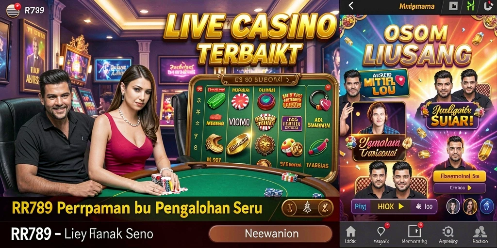 Screenshot gameplay Live Casino yang mendebarkan di RR789.