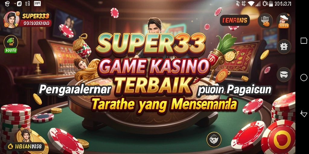 Gambaran menarik dari gameplay Kasino SUPER33 yang mengasyikkan.