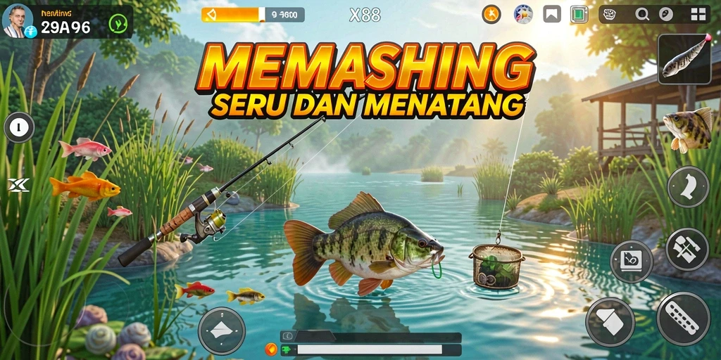Tampilan gameplay X88 yang menggugah selera memancing.